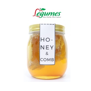 Mật Ong & Bánh Tổ Cao Cấp Nguyên Chất Légumes 1kg – Honeycomb Tự Nhiên, Sáp Ong Ăn Được, Không Pha