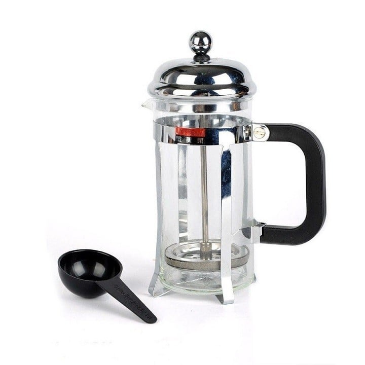 Bình Pha cà phê Nén Kiểu Pháp Nhiều Dung Tích Tặng kèm Thìa Nhựa Đong Cafe Tiện Dụng hk ntt95