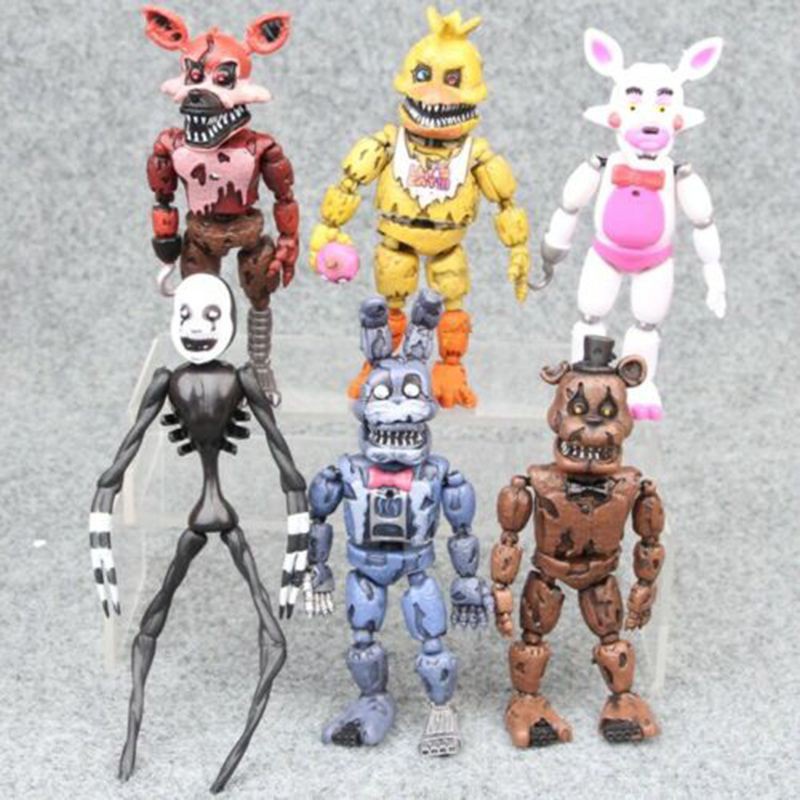 Fnaf Năm Đêm Tại Freddy 's Foxy Chica Bonnie Hình Đồ Chơi Đa Phong Cách Trẻ Em Đồ Chơi Miếng Để Sưu Tập