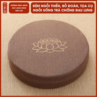 [MÀU XÁM] Đệm ngồi thiền, bồ đoàn, tọa cụ ngồi uống trà bằng xốp EPE không sợ xẹp, đường kính 60cm