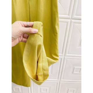 [JUNE LINEN] Q10 Quần dài LINEN ống 24cm, lưng cao NHIỀU MÀU. Lưng sau thun. Có Bigsize.