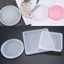 Flgo 3 Gương Vuông Tròn Khuôn Silicon DIY Nổi Bật Pha Lê Nhựa Epoxy Khuôn