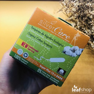 Tampon hữu cơ Silvercare 100% cotton độ hút ẩm cao và thông thoáng tốt
