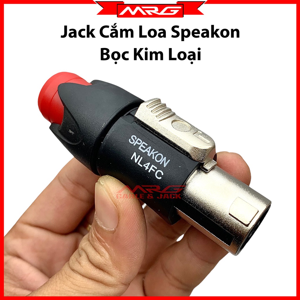 Jack Loa NEUTRIK Speakon Bọc Kim Loại, giá 1 chiếc. J-SpK