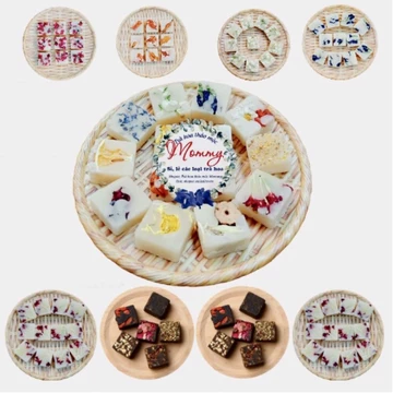 Trà hoa đường đen (đường nâu) ngũ vị gói 1kg (hoa cúc, hoa hồng, hoa nhài, gừng, táo đỏ, kỷ tử đường đen)