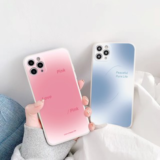 Ốp lưng iphone cạnh vuông loang màu dành cho iphone 6 đến 16promax - E64