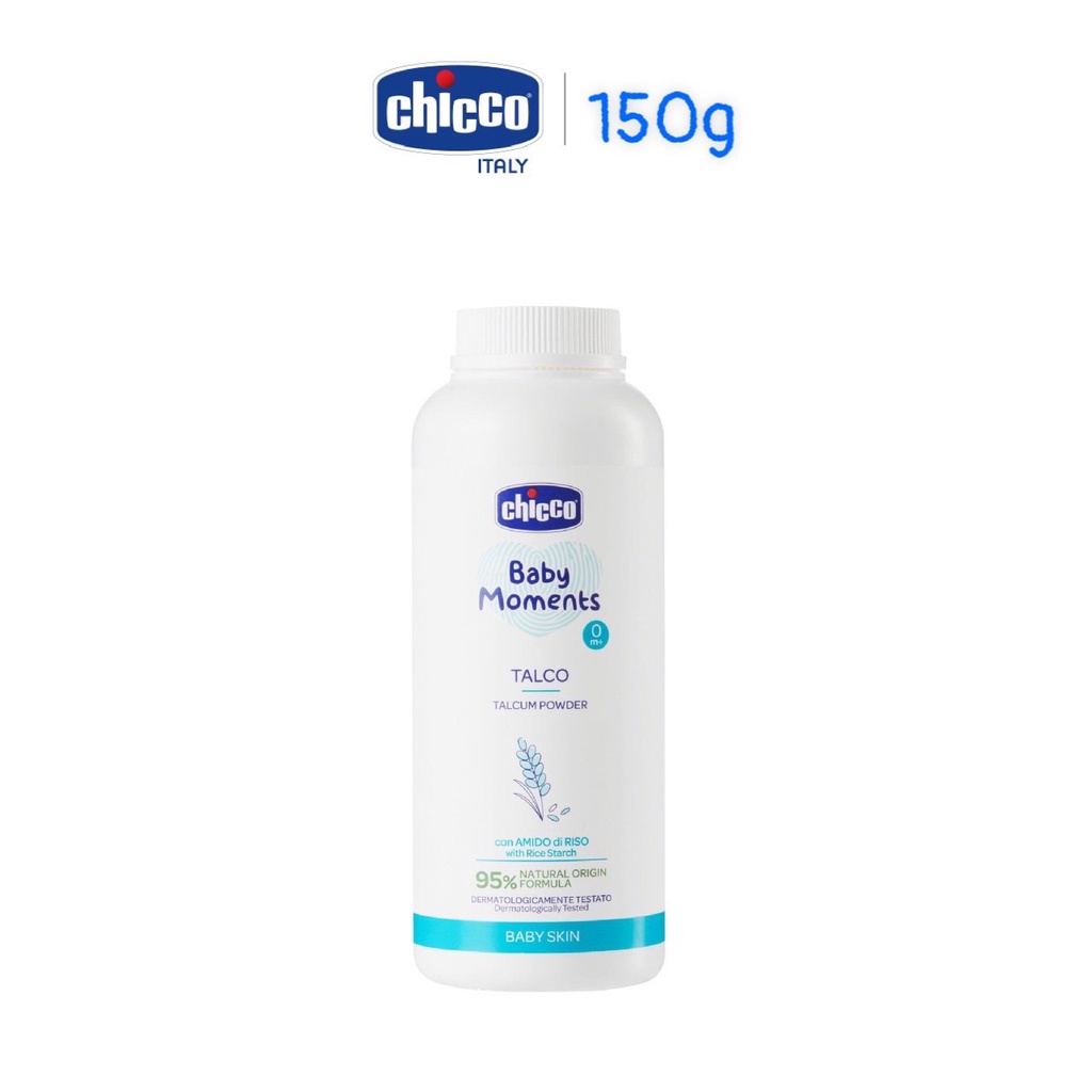 Phấn rôm tinh bột gạo Chicco 0M+ 150g