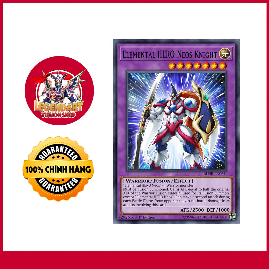 [Thẻ Bài Yugioh Chính Hãng] Elemental HERO Neos Knight | Shopee Việt Nam