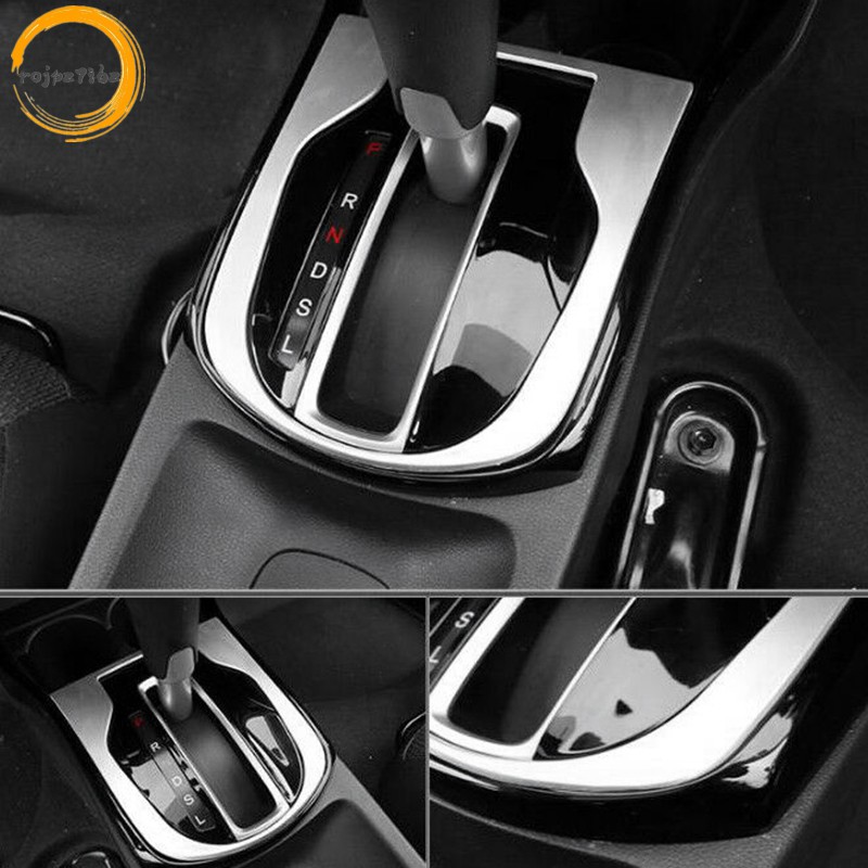 ABS Chrome Xe Điều Khiển Trung Tâm Bánh Răng Dịch Chuyển Hộp Cần Số Bảng Điều Khiển Bao Viền Nội Thất Ô Tô Cho Xe Honda City 2014-2019