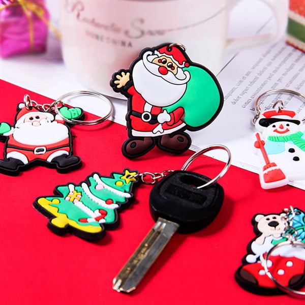 10 Móc Khoá Noel 1 Mặt 5Cm