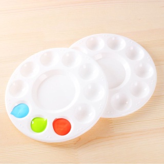 Paint Palette Tray Round Plastic Watercolor Mixing Palette DIY Craft Art Supply