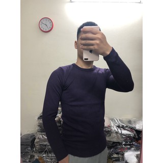 Áo len nam cổ tròn lông cừu ABABA Dáng ôm body mềm mịn dày ấm len nam dài tay - ABA-TRONTIEUCUU