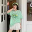 ÁO THUN NỮ FORM RỘNG TAY LỖ CỔ TRÒN HỌA TIẾT HOẠT HÌNH SIÊU XINH CHO CÁC CHỊ EM HIYU STORE