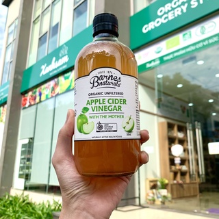 Giấm Táo Hữu Cơ Barnes 500ml - Xanhsam Natural & Organic