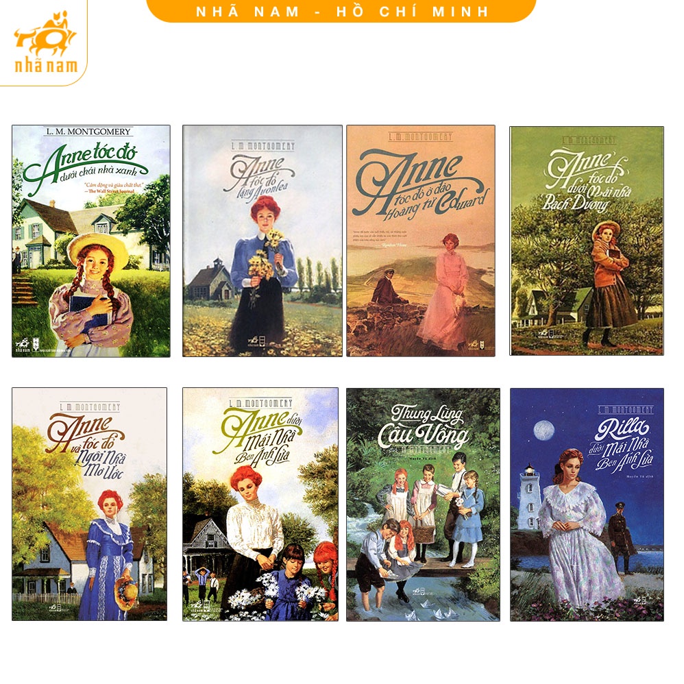 Sách - Series Anne Tóc Đỏ  (tác giả L. M. Montgomery) (8 cuốn) (Nhã Nam HCM)