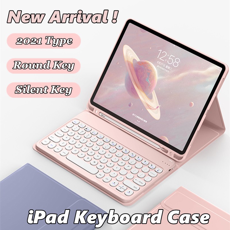 Bao da máy tính bảng NIXXOS tích hợp bàn phím bluetooth thích hợp cho iPad 10.2'' iPad 7th/8th/9th Gen