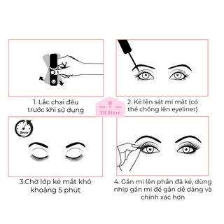 Bút kẻ mắt nam châm dành cho mi giả đầu bút dạ 3 màu