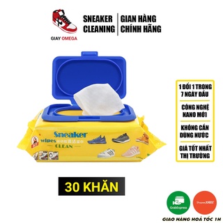 Khăn lau Giày Siêu Tiện Lợi Sneker Wipes (30 khăn)