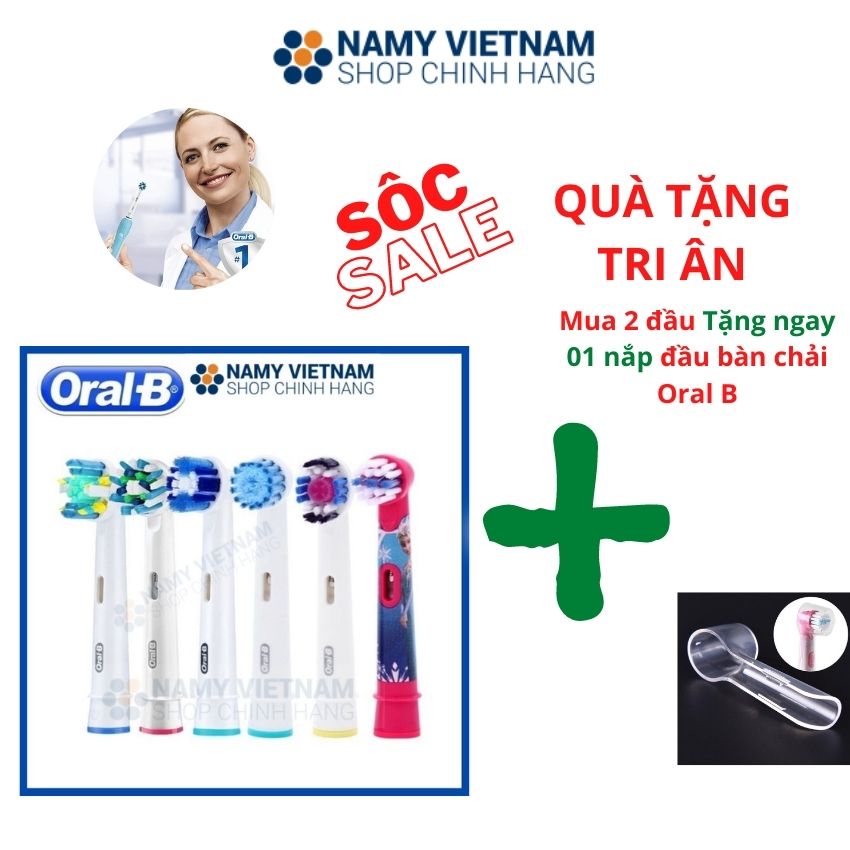 [Oral B] Đầu bàn chải điện thay thế FREESHIP bàn chải điện oralB made
