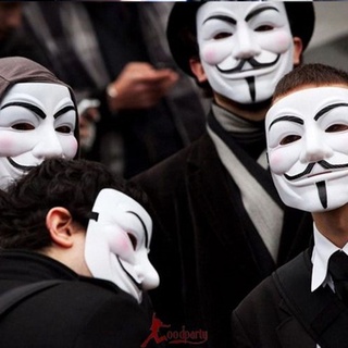 Anonymous Hacker V cho Vendetta Master Face Mask Fancy Dress Đạo cụ Halloween