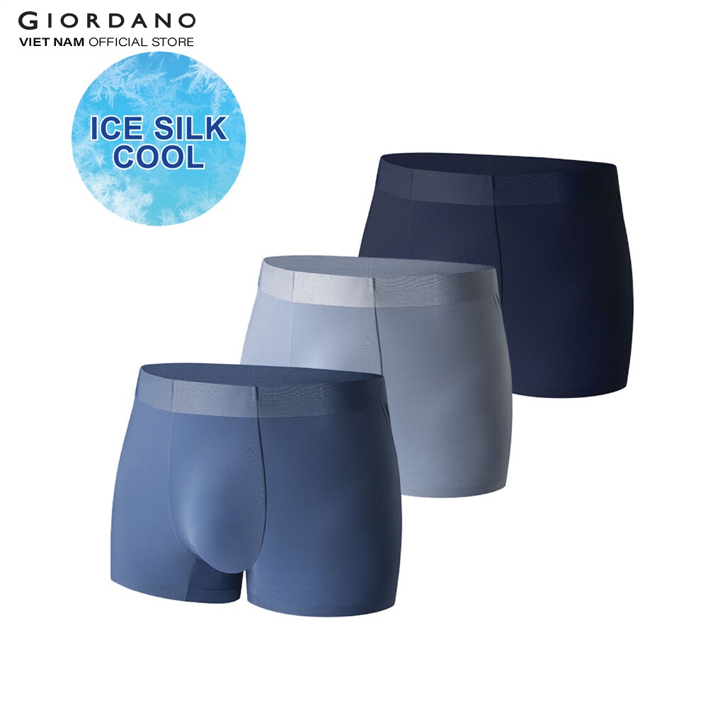 Ảnh GIORDANO Bộ 3 Quần Lót Nam Ice Silk Men's Trunk 01172202 2