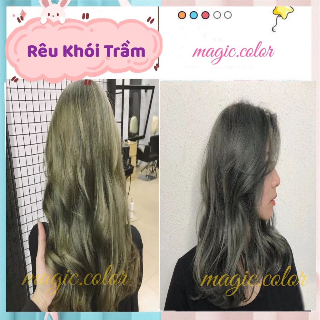 Thuốc nhuộm tóc màu RÊU KHÓI TRẦM - MAGIC.COLOR