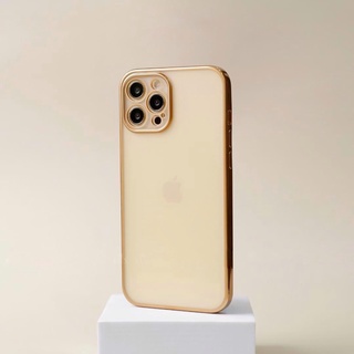 Ốp lưng nhám viền mạ vàng bất tử cho iphone 13/13pro/13promax