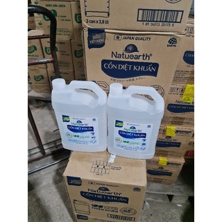 Cồn Diệt Khuẩn Natuearth Can 3,8L – Dùng Trong Gia Dụng Và Y Tế (Công Nghệ Nhật Bản)