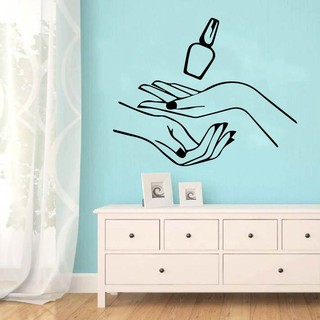 Decal Trang Trí Cửa Tiệm Nail - Spa - HairSalon - Nối Mi, tạo điểm nhấn của tiệm với khách hàng P9