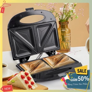 Máy ép bánh mì HAEGER RAF 750W gia nhiệt kép, chống dính telfon siêu bền
