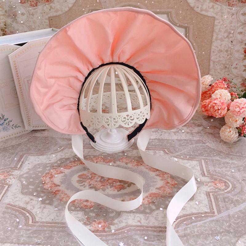 KIN Lolitas Mũ Bonnet Thoải Mái Trọng Lượng Nhẹ Mũ Có Thể Điều Chỉnh Phong Cách Courtly Mũ