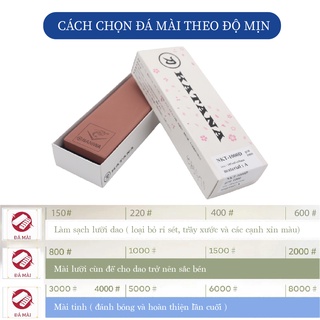 Đá bùn mài dao Naniwa KATANA độ mịn trung #1000 grid NKP-1000P