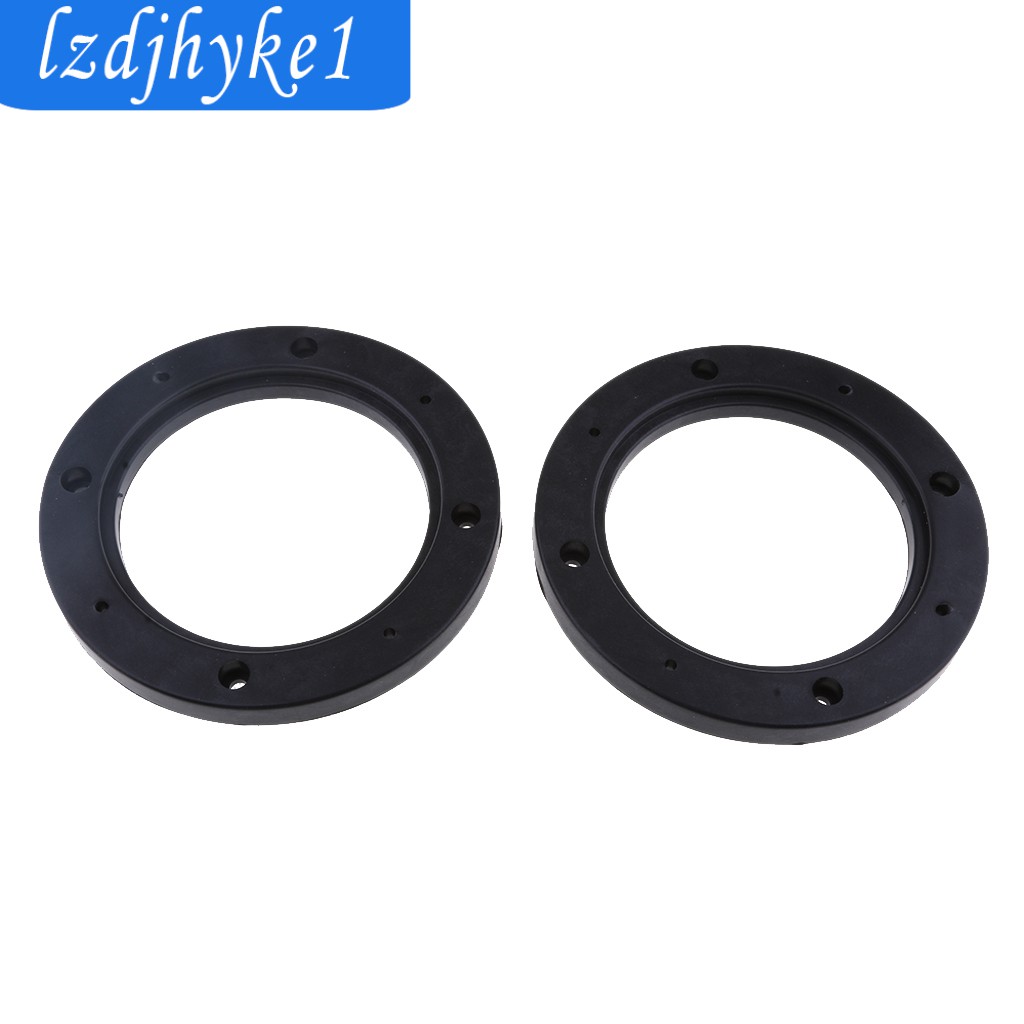 [Lzdjhyke1] 2 Chiếc Đen 4 Inch Âm Thanh Nổi Xe Ô Tô Loa Gắn Miếng Đệm Nhẫn Adapter