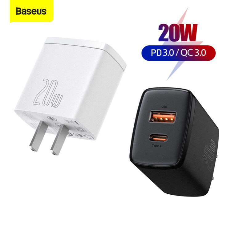 Ảnh Cốc Sạc Nhanh Baseus QC 3.0 Cổng USB Type C Kép 20W PD 3.0 Cho iPhone 13 2