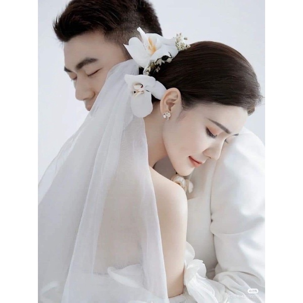 kẹp tóc hoa lan cô dâu