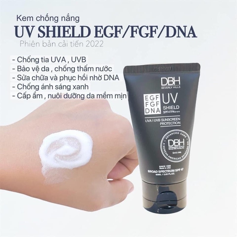 Kem chống nắng DBH SPF47 phiên bản cải tiến mới