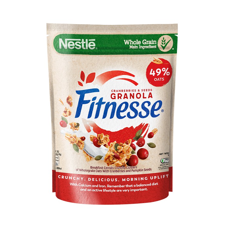 Ảnh Ngũ cốc ăn sáng Fitnesse Granola Nam Việt Quất & Hạt Bí Ngô (gói 300g) 2