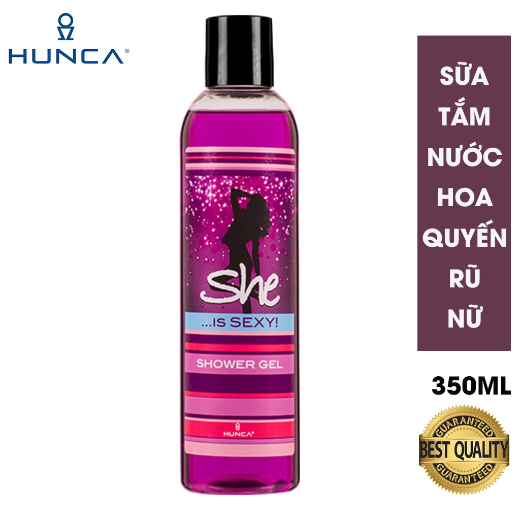Ảnh Sữa Tắm Nước Hoa Hương Thơm Quyến Rũ, Mềm Mịn HUNCA CARE 350ml 1