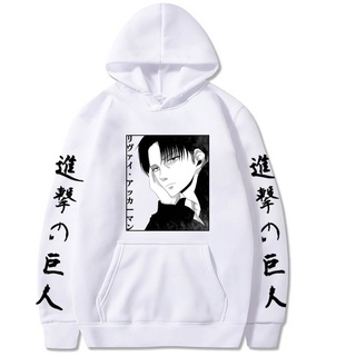 Áo Hoodie Tay Dài In Hình Levi Ackerman Attack On Titan Thời Trang Đường Phố Mùa Thu Cho Nam Và Nữ