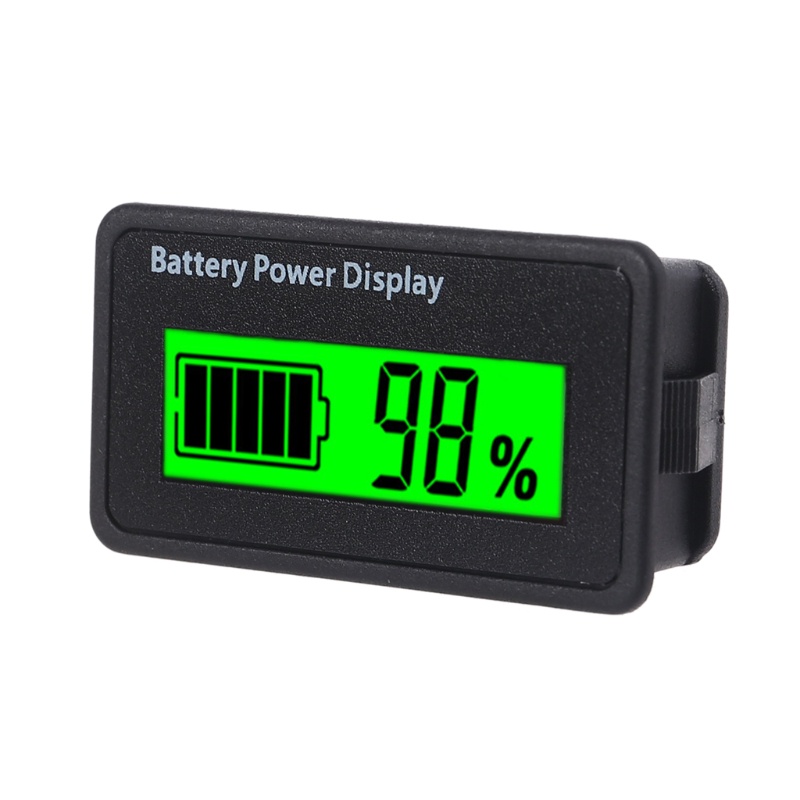 Mon 12V 24V 48V Đèn báo dung lượng pin Đồng hồ đo điện áp xe Golf có màn hình LCD