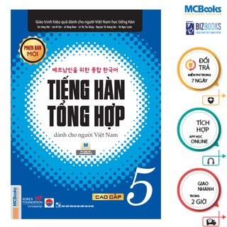 Sách Combo Tiếng Hàn Tổng Hợp Cao Cấp 5 Dành Cho Người Việt Nam - Đen Trắng Mcbooks Chính Hãng