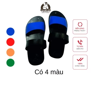 Dép cao su 2 quai ngang - 4 MÀU VUA DÉP LỐP