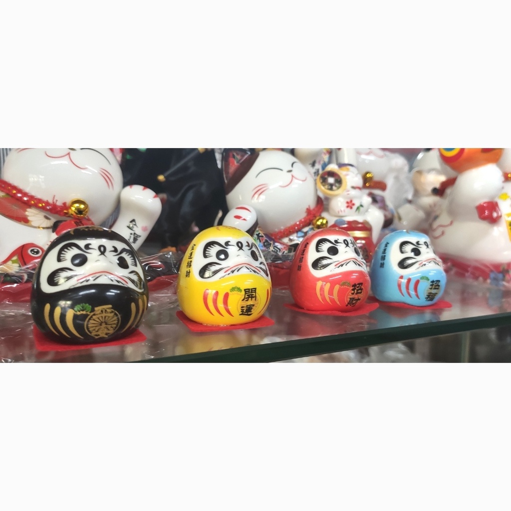 [QUÀ TẶNG MAY MẮN/PHONG THỦY] Bộ Daruma nhỏ 4,5cm/Daruma mèo
