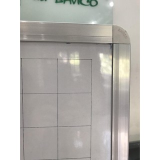 Bảng trắng treo tường - cao cấp Greenlam - không từ, kẻ ô vuông 5cm (Bavico)