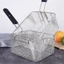 Rổ bếp chiên chất liệu inox dày dặn chắc chắn