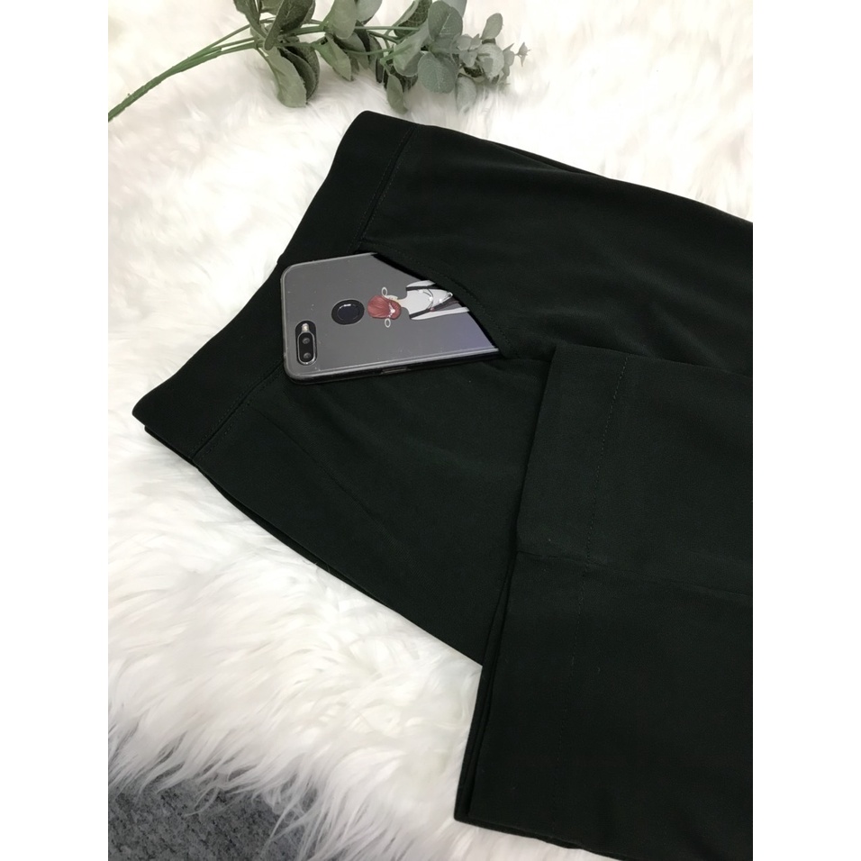 Ảnh Quần Trung Niên MAI THY Q009, Mẫu Quần Dài Chất Thun Cho Mẹ Phong Cách Tây Âu Sang Trọng | Thời Trang Trung Niên U50 2