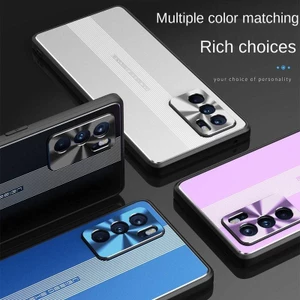Ốp điện thoại hợp kim nhôm chống sốc bảo vệ cho Oppo Reno 6 6pro 6pro + Reno 5 5pro +