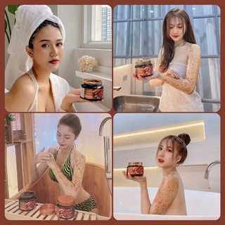 Tẩy Tế Bào Chết Toàn Thân Chiết Xuất Quế Hồi & Cafe Exclusive Cosmetic (380g, 500g)