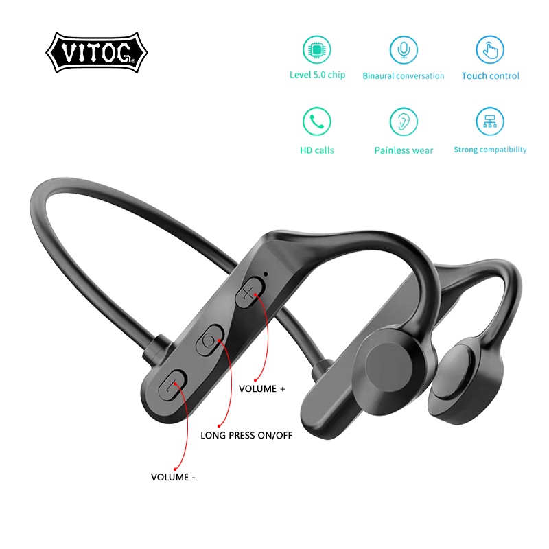 Ảnh Tai nghe VITOG không dây TWS tích hợp micro độc đáo chất lượng cao 2