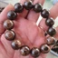 Vòng Tay Trầm Hương Tròn Đơn Sánh Chìm Nước 18mm- May mắn-Tài lộc-Trầm Hương Tự Nhiên - Trầm Hương Bình An.